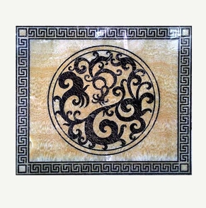 Marble Water Jet Medallion/Wat