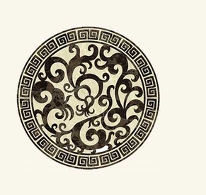 Marble Water Jet Medallion/Wat