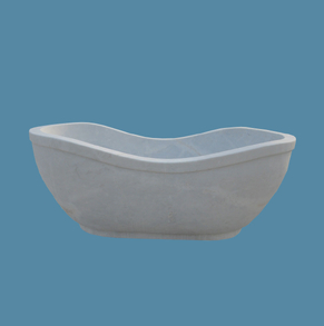 White marble Bath tub Bathtub-