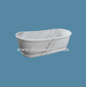 White marble Bath tub Bathtub-