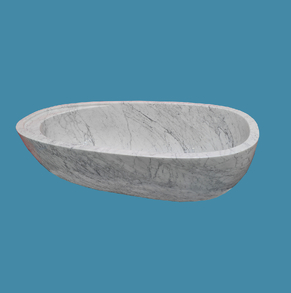 Carrara marble bath tub 24