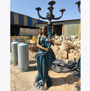 Bronze lighting statue BS-08