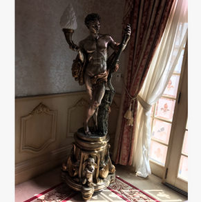 Bronze lighting statue BS-09