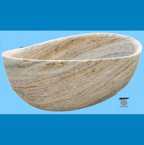 Silver Travertine Bathtub 49#
