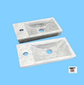 Carrara marble sink MSK-26