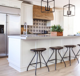 The kitchen of a family is transformed into a fresh