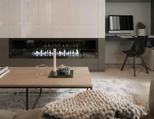 Parsimonious living room fireplace decoration