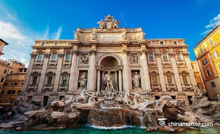 world famous marble fountain