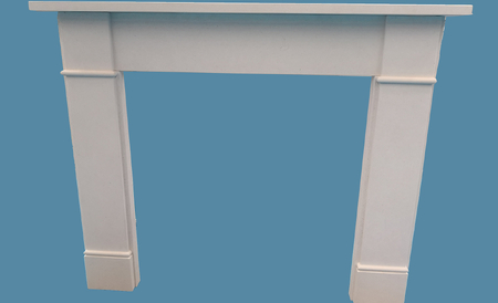 Aegean limestone fireplace mantel FP-034