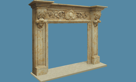 Cream Limestone Mantel FC-FP17