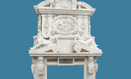 Greek style marble mantel DB-FP-10