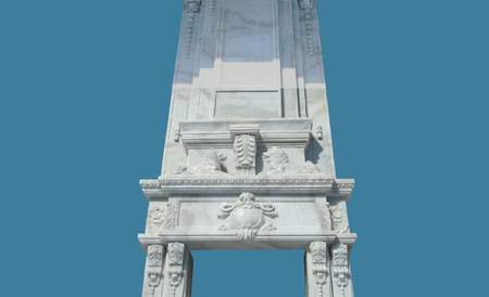 Majestic Tall marble fireplace DB-FP-01