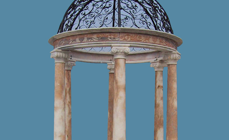 Cloud pink marble gazebo GZB-02