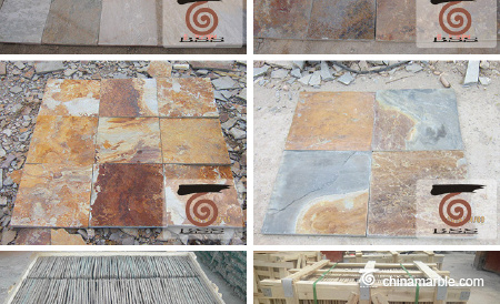 Flooring slate tile delivered to Baltimore, USA