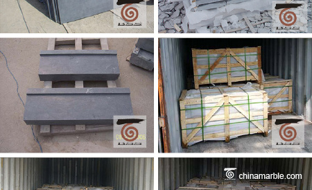 Blue limestone delivered to Melbourne, Australia