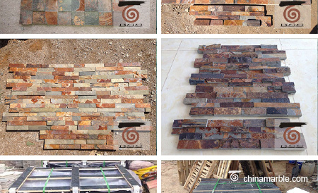 White gold ledger wall stone delivered to Mexico