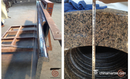 container of granite countertops and vanity tops delivered t