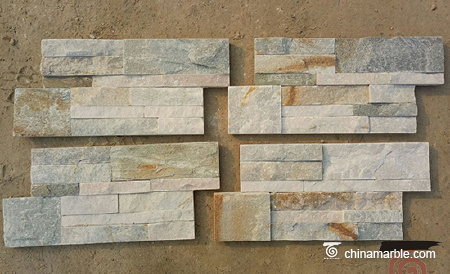 Natural Yellow Quartzite Wall Stone.