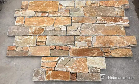 Cement Back Wall Cladding Rusty Brown and Corner