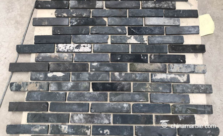 Reclaimed Bricks and Random Loose Stacked Stone