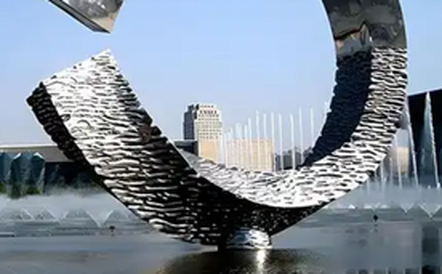 Stainless steel abstract sculpture BS-27