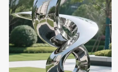 Stainless steel abstract sculpture BS-28