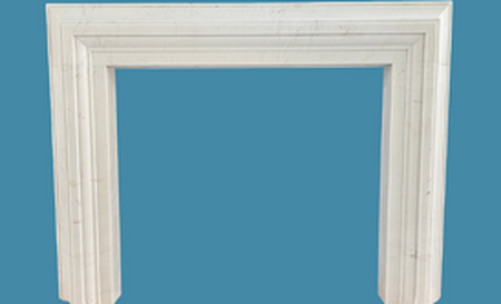 Statuary white marble surround MF-57