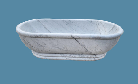 Cream marble bath tub 22