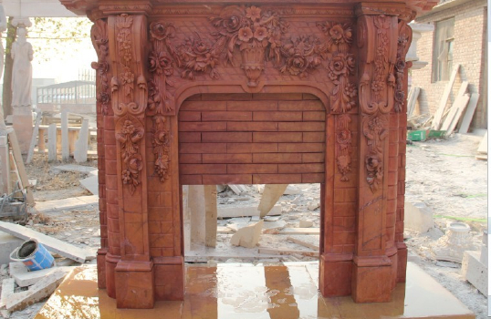 The home of the fireplace the most eye-catching