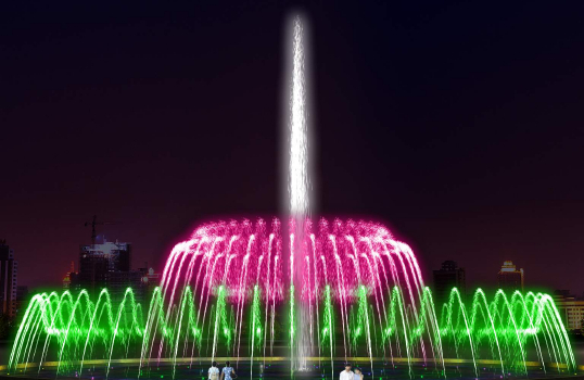 Here water fountain will be the Asian Winter Games attractio