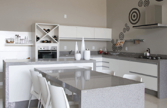 Artificial Quartz kitchen top-Scandinavian kitchens