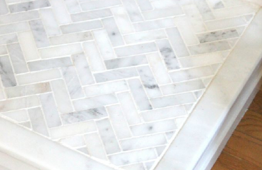 How to tile a hearth | Our marble fireplace makeover