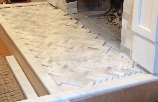 A common surface processing method for natural slate