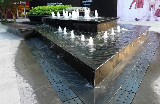 Water jet mosaic installation techniques