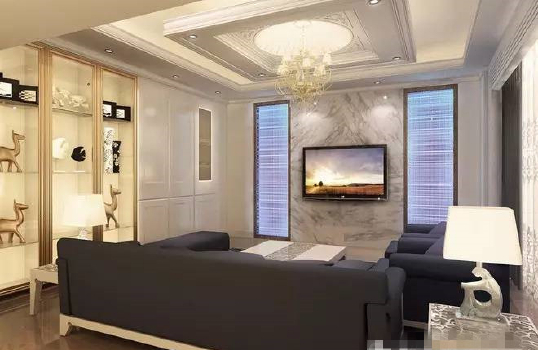 Natural marble-Full facade marble background wall