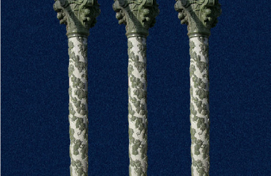 Selection and transportation of marble column materials