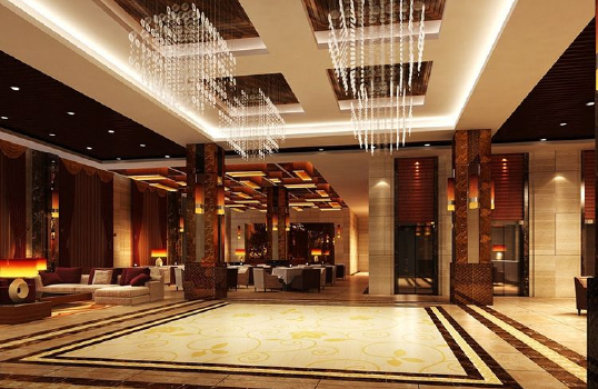 Marble decoration|simple and elegant office space